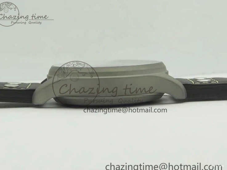 MIROTIME 0318 TimelessDesign Big Pilot IW510301 Satin-Polished SS YLF Best Edition Black Dial On Leather Strap A 7213